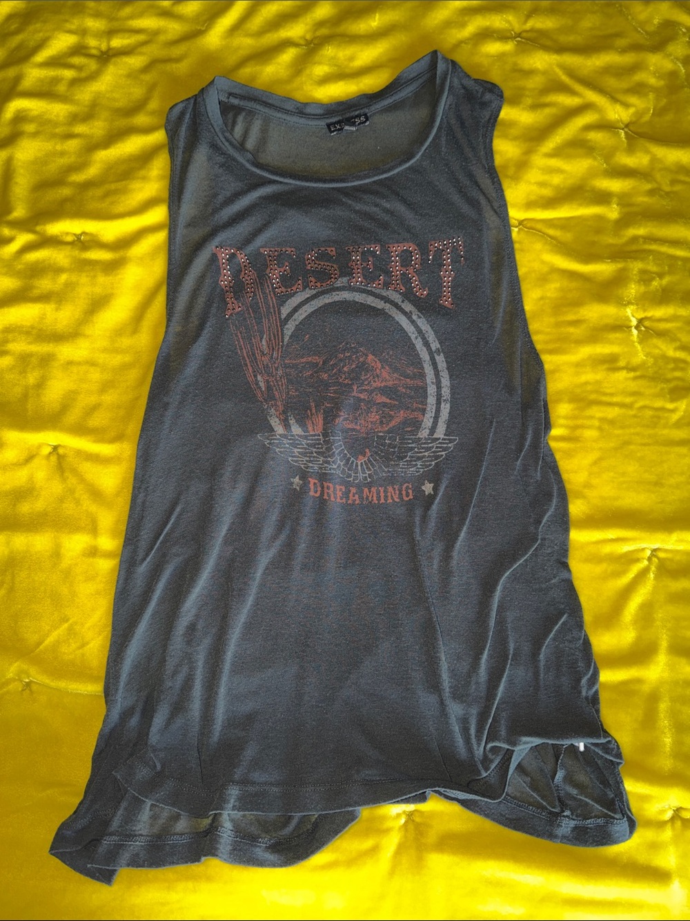 Express Desert studded sheer tank